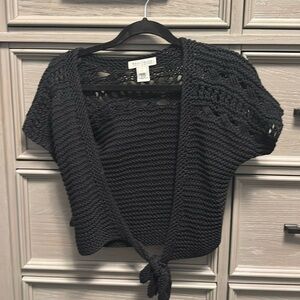 White House black market size S knitted sweater. Made of cotton and acrylic.
